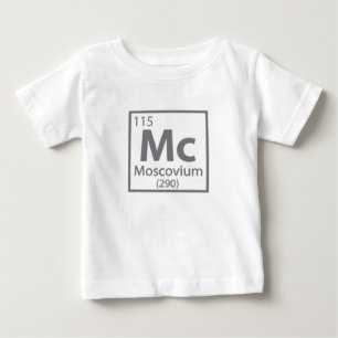 Moscovium - Russian Science Periodic Table Baby T-Shirt