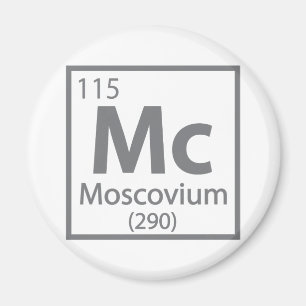 Moscovium - Russian Science Periodic Table Magnet
