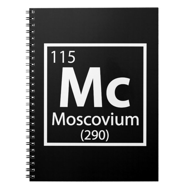 Moscovium - Russian Science Periodic Table Notebook (Front)