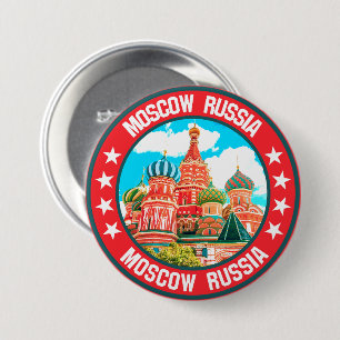 Moscow 7.5 cm round badge