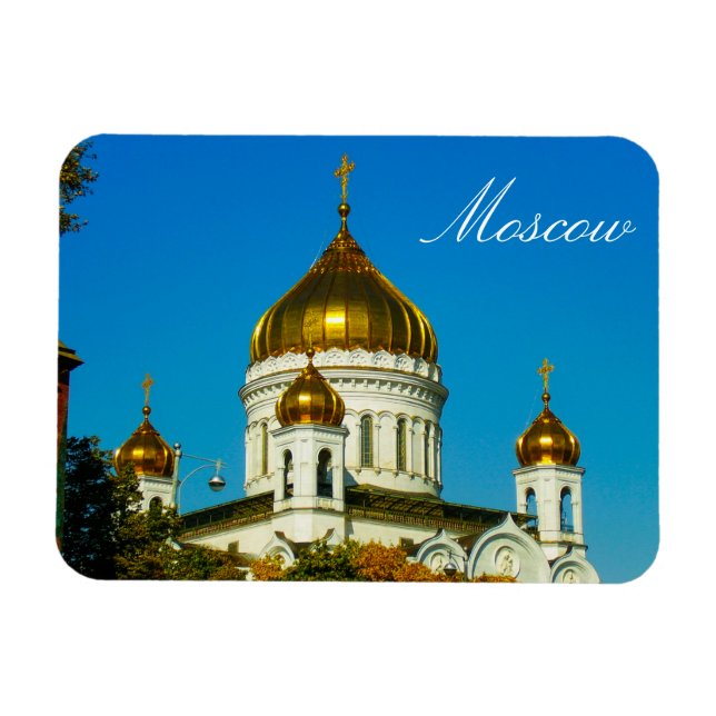 Moscow Christ The Saviour Cathedral Architecture Magnet (Horizontal)