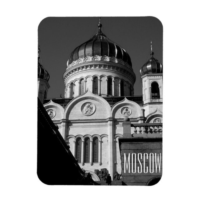 Moscow Christ The Saviour Cathedral Architecture Magnet (Vertical)