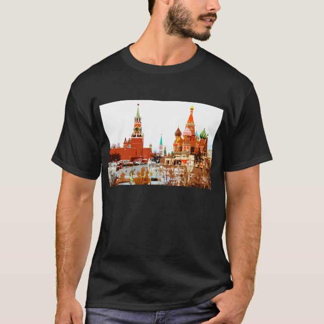 Moscow Church Saint Basile Red Square #1 T-Shirt (Front)