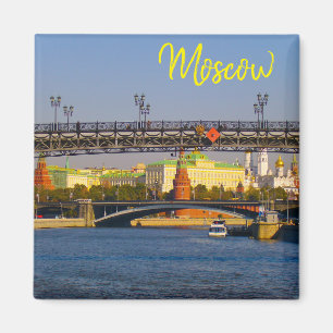Moscow City Kremlin Moskva Landscape Architecture Magnet