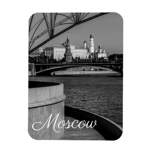 Moscow City Kremlin Moskva Landscape Architecture Magnet (Vertical)