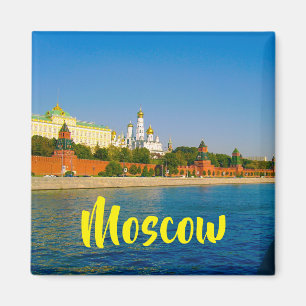 Moscow City Kremlin Moskva Landscape Architecture Magnet