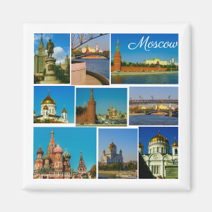 Moscow City Kremlin Moskva Landscape Architecture Magnet