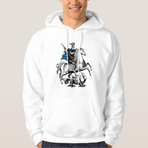 Moscow city Russia flag symbol saint george Hoodie