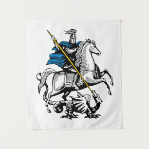Moscow city Russia flag symbol saint george Tapestry