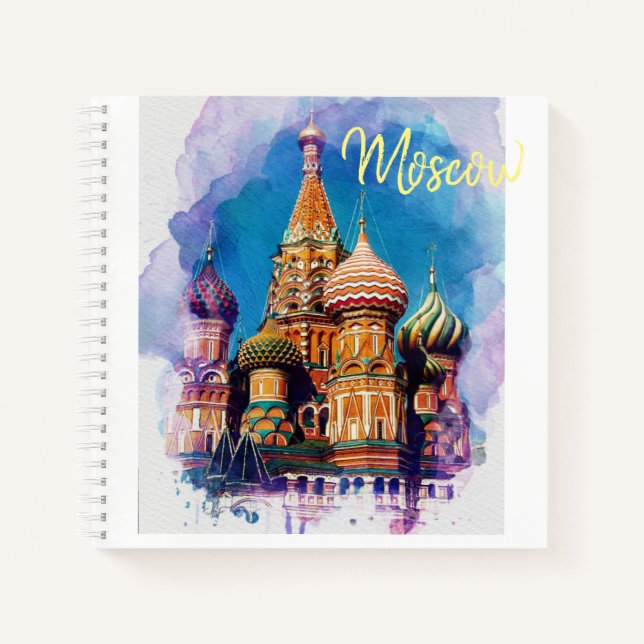 Moscow City St Basil's Cathedral Architecture Notebook (Front)