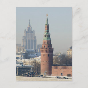 Moscow cityscape postcard