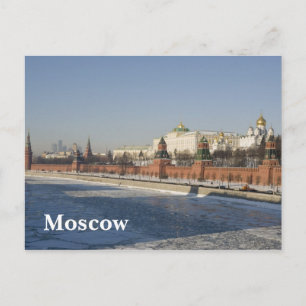 Moscow cityscape postcard