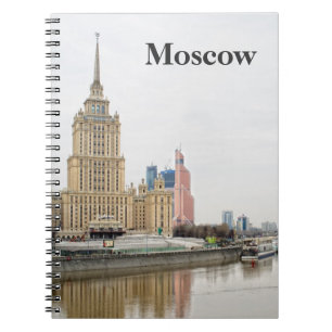 Moscow cityscape spiral notebook