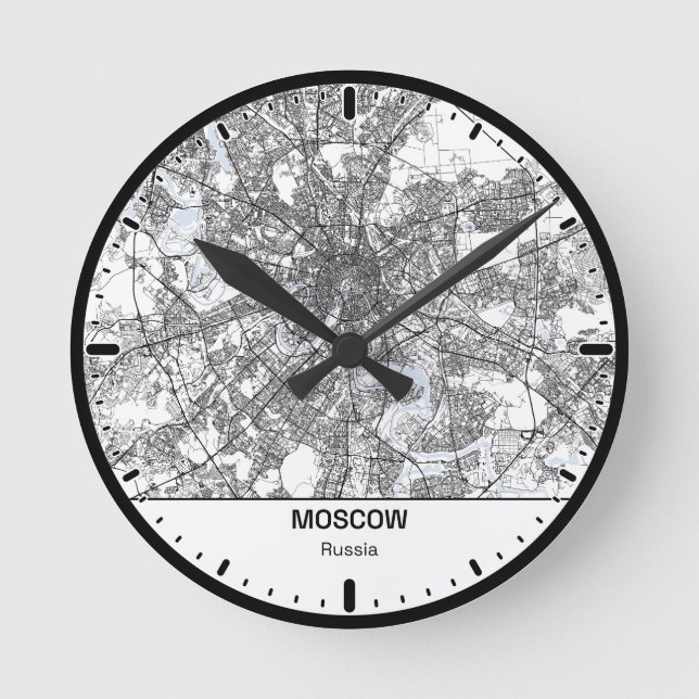 Moscow Clock City Line Art (Front)