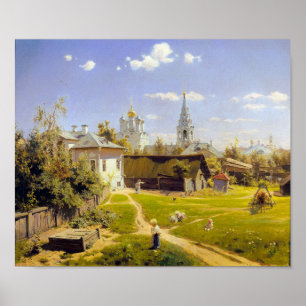 Moscow Courtyard by Vasily Polenov Poster