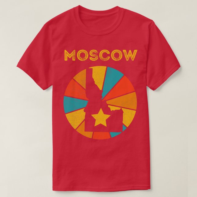 Moscow Idaho Vintage Distressed Souvenir 1 T-Shirt (Design Front)
