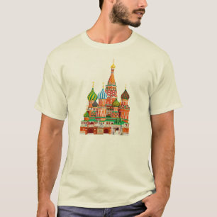 moscow kremlin saint basils cathedral red square T-Shirt