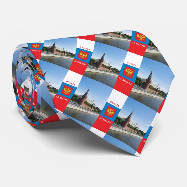 Moscow Kremlin Tie (Rolled)