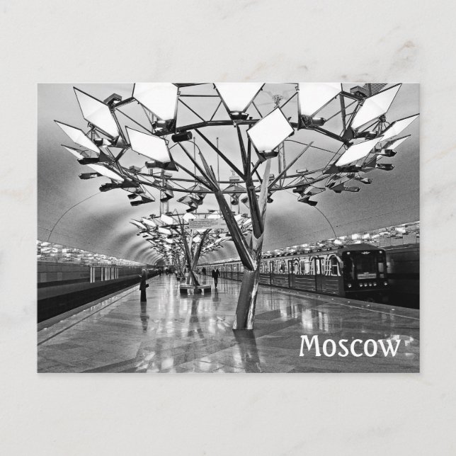 Moscow metro (subway), Russia Postcard (Front)
