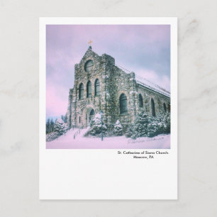 Moscow, PA postcard-St. Catherine of Siena Church Postcard