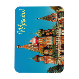 Moscow Red Square St Basil's Russia Magnetic Card Magnet