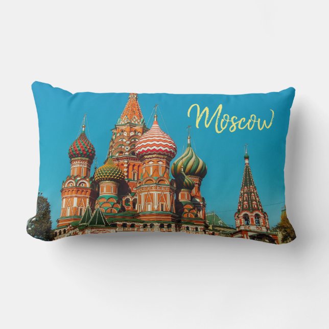 Moscow Red Square St Basil's Russia Pillow Cushion (Front)