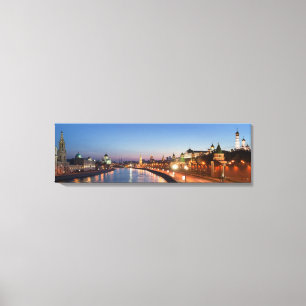 Moscow River at Dusk Canvas Print