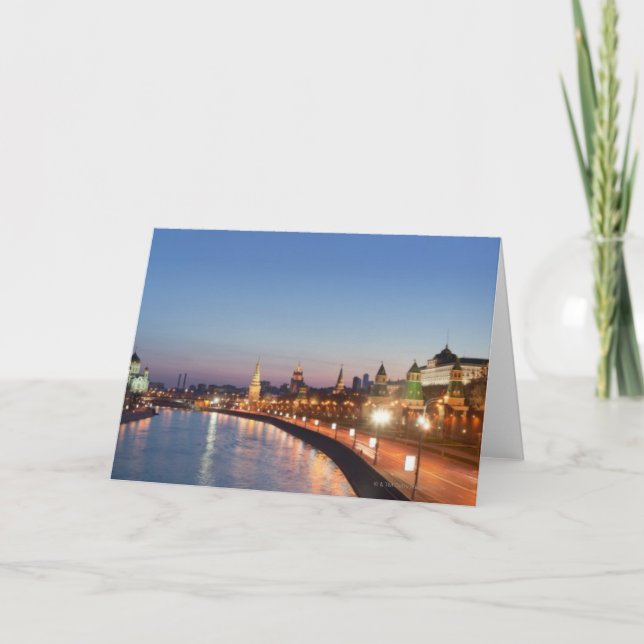 Moscow River at Dusk Card (Front)