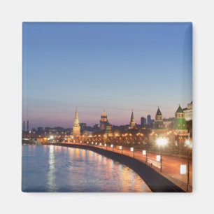 Moscow River at Dusk Magnet