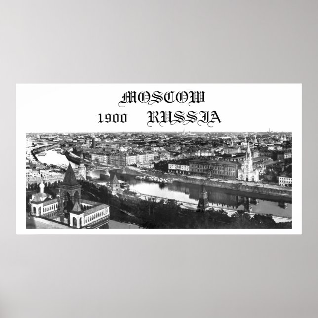 Moscow, Russia, 1900 Poster (Front)