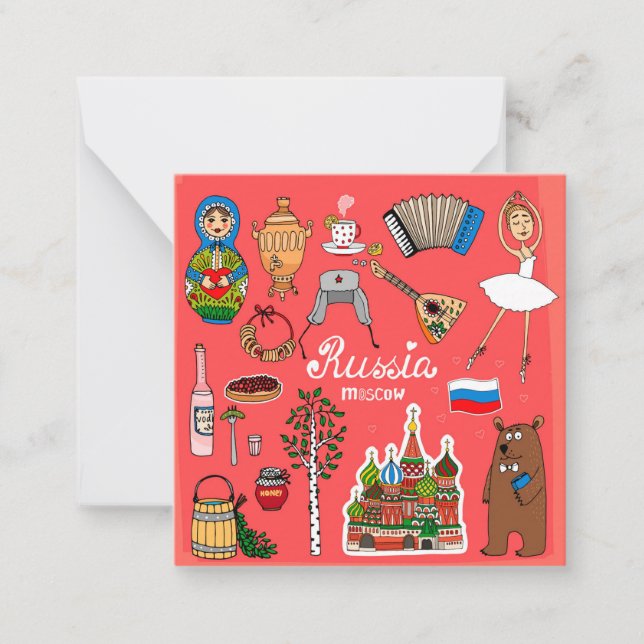 Moscow, Russia Card (Front)