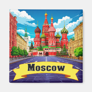 🧲 Moscow Russia Explorer Keepsake Magnet