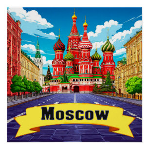 🧲 Moscow Russia Explorer Keepsake Poster