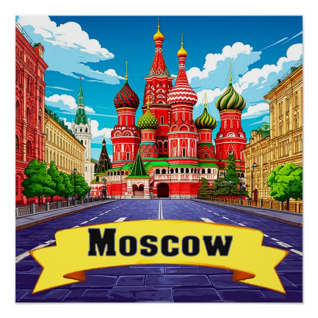 🧲 Moscow Russia Explorer Keepsake Poster (Front)