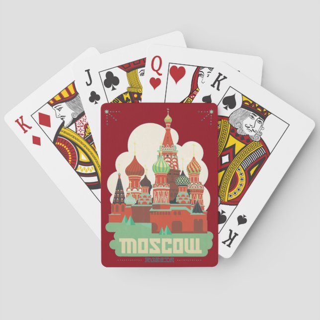 Moscow Russia Playing Cards (Back)
