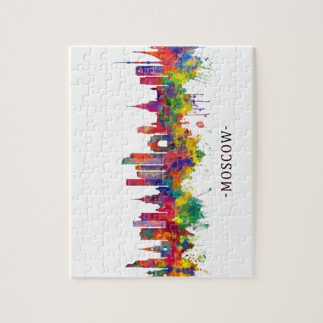 Moscow Russia Skyline Jigsaw Puzzle (Vertical)