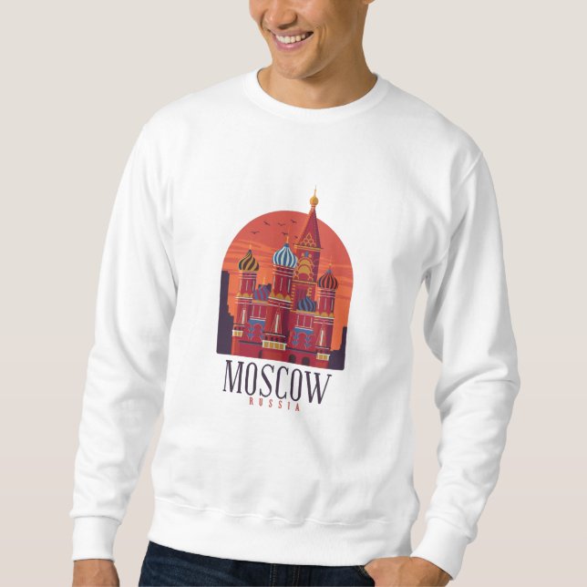 Moscow Russia Skyline Sweatshirt (Front)