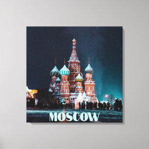Moscow Russia St. Basil’s Cathedral Canvas Print