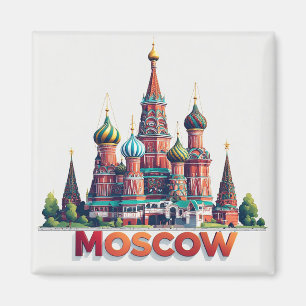 🧲 Moscow Russia Trip Reminder 🇷🇺 Magnet