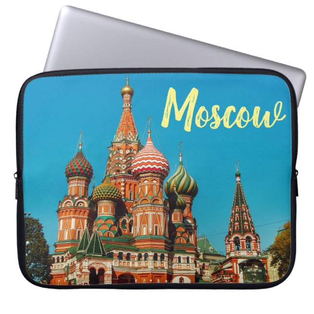 Moscow St Basil's Cathedral Computer Laptop Sleeve (Front)