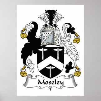 Moseley Family Crest Poster