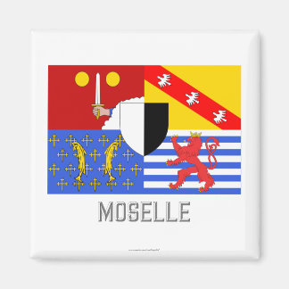 Moselle flag with name magnet