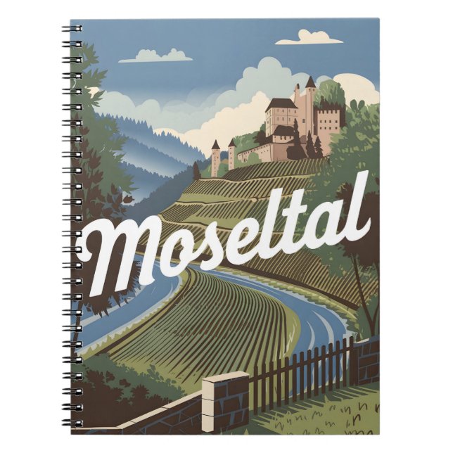 Moseltal Moselle Valley vintage Notebook (Front)