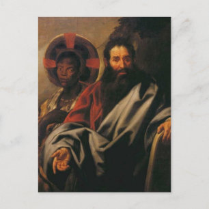 Moses and His Ethiopian Wife by Jacob Jordaens Postcard