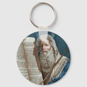 Moses and the Ten Commandments Key Ring