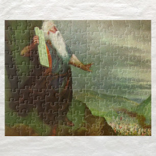 Moses and the Ten Commandments, Vintage Religion Jigsaw Puzzle