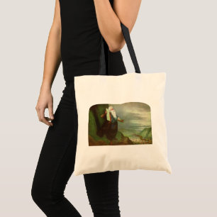Moses and the Ten Commandments, Vintage Religion Tote Bag