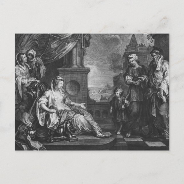 Moses brought to Pharoah's Daughter, c.1752 Postcard (Front)