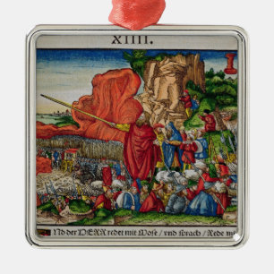Moses crossing the Red Sea Metal Tree Decoration