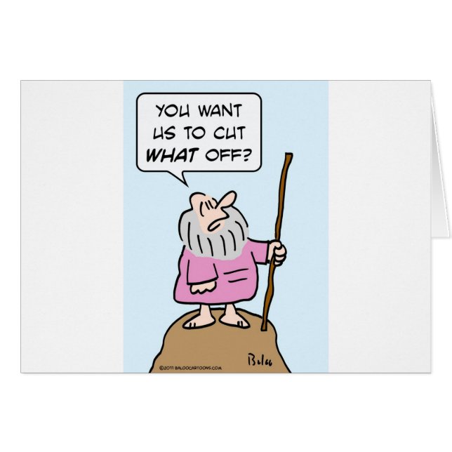 moses cut what off god circumcision (Front Horizontal)